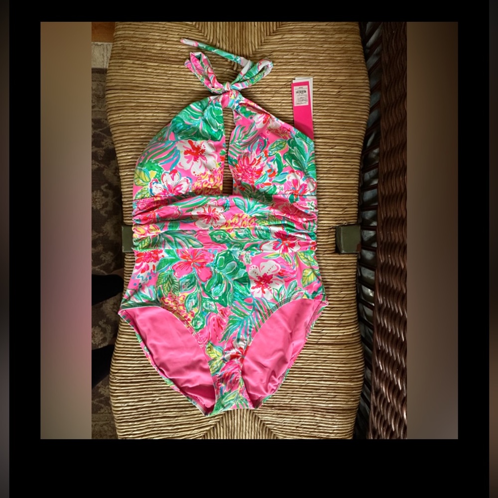 Lilly Pulitzer - “Journey to the Jungle,” Ledger Halter one piece, size 16